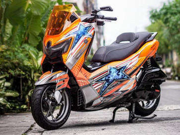 Modifikasi Yamaha Nmax Turbo, Terinspirasi Helm Arai DiSalvo