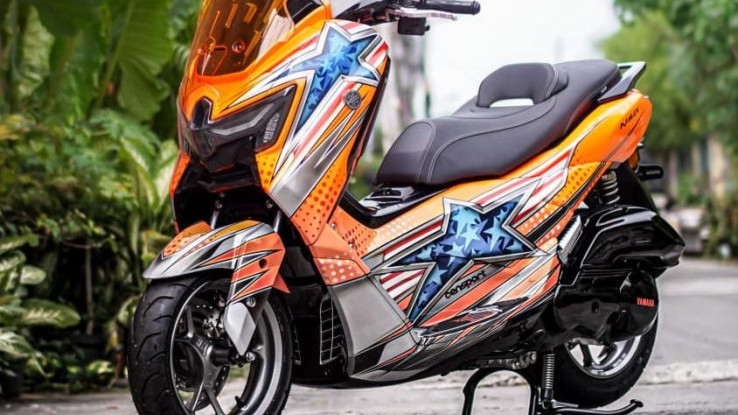 Modifikasi Yamaha Nmax Turbo, Terinspirasi Helm Arai DiSalvo