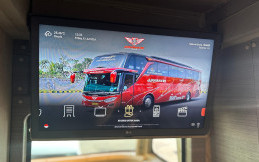 PO Juragan 99 Trans Luncurkan Fitur IPTV Interaktif Di Dalam Bus, Begini Kecanggihannya