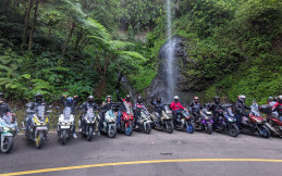 Begini Touring Ala Anak Honda ADV Purwakarta ke Pantai Madasari Pangandaran