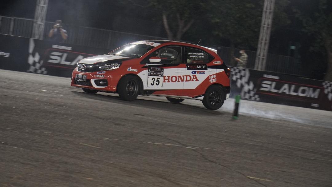 Tak Mau Kalah Saing, Honda Racing Indonesia Tempati Podium di Kejurnas Slalom 2021