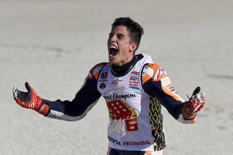 Marquez Sedih Melihat Dovizioso Terjatuh