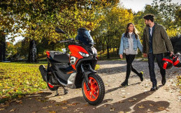 Aprilia SR GT 200 Meluncur di Jepang