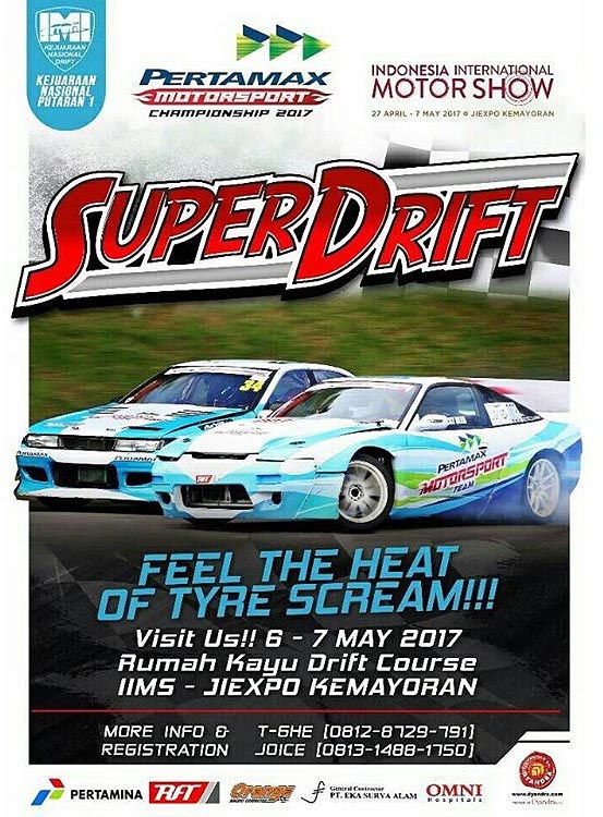 Pertamax Motorsport IIMS Super Drift 2017 Digelar Akhir Pekan Ini