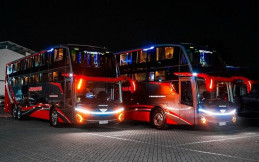 Pertama di Indonesia, PO Juragan 99 Rilis Bus Double Decker Dengan Kabin Sleeper