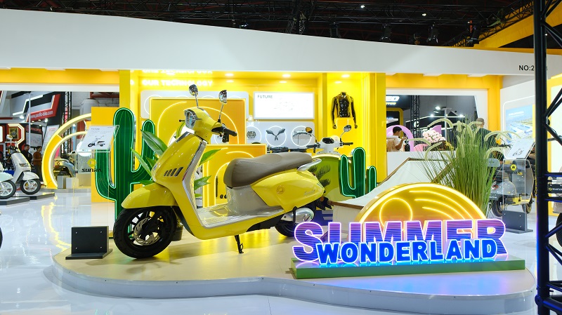 Motor Listrik Sunra Jadi Daya Tarik di Jakarta Fair Kemayoran, Ini Kelebihannya