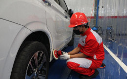 Promo 10 Persen, Mitsubishi Resmika Fasilitas Perbaikan Bodi dan Cat di Karawang