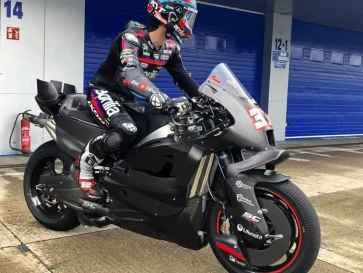 Aprilia Racing Uji Perdana Prototipe Motor MotoGP 850cc 2027 di Sirkuit Jerez