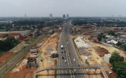 Pasang Box Girder, Jasa Marga Lakukan Rekayasa Lalin di Tol Pondok Aren-Serpong 
