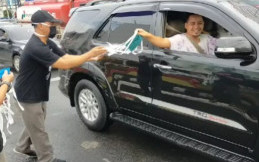 Lawan Corona, TeRuCI Chapter Lampung Berbagi APD dan Bahan Pokok
