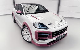 Porsche Cayenne Larte Edition dengan Bodi Pink Carbon Fiber 