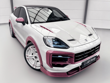 Porsche Cayenne Larte Edition dengan Bodi Pink Carbon Fiber 