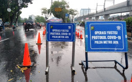 Dukung PSBB, Polres Jakarta Selatan Buka Posko Operasi Yustisi
