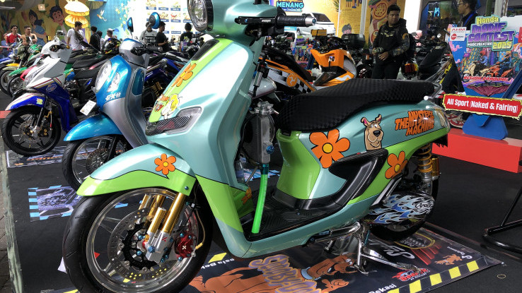 Habiskan Dana Rp60 Juta Honda Stylo 160 Scooby Doo Juara Show Off HMC 2025 Bandung, Intip Spesifikasinya