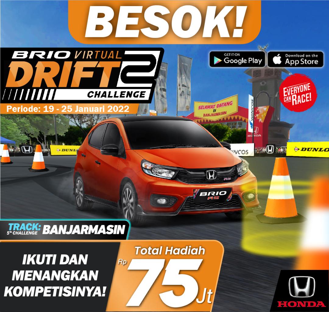 Brio Virtual Drift Challenge II Seri 5 Digelar di Trek Banjarmasin