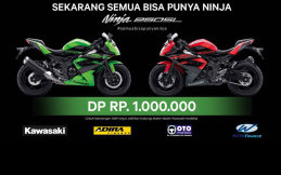 Hanya Dengan DP 1 Juta Bisa Bawa Pulang Kawasaki Ninja