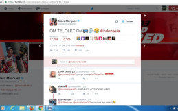Marc Marquez Tampilkan Status Om Telolet Om di Twitternya