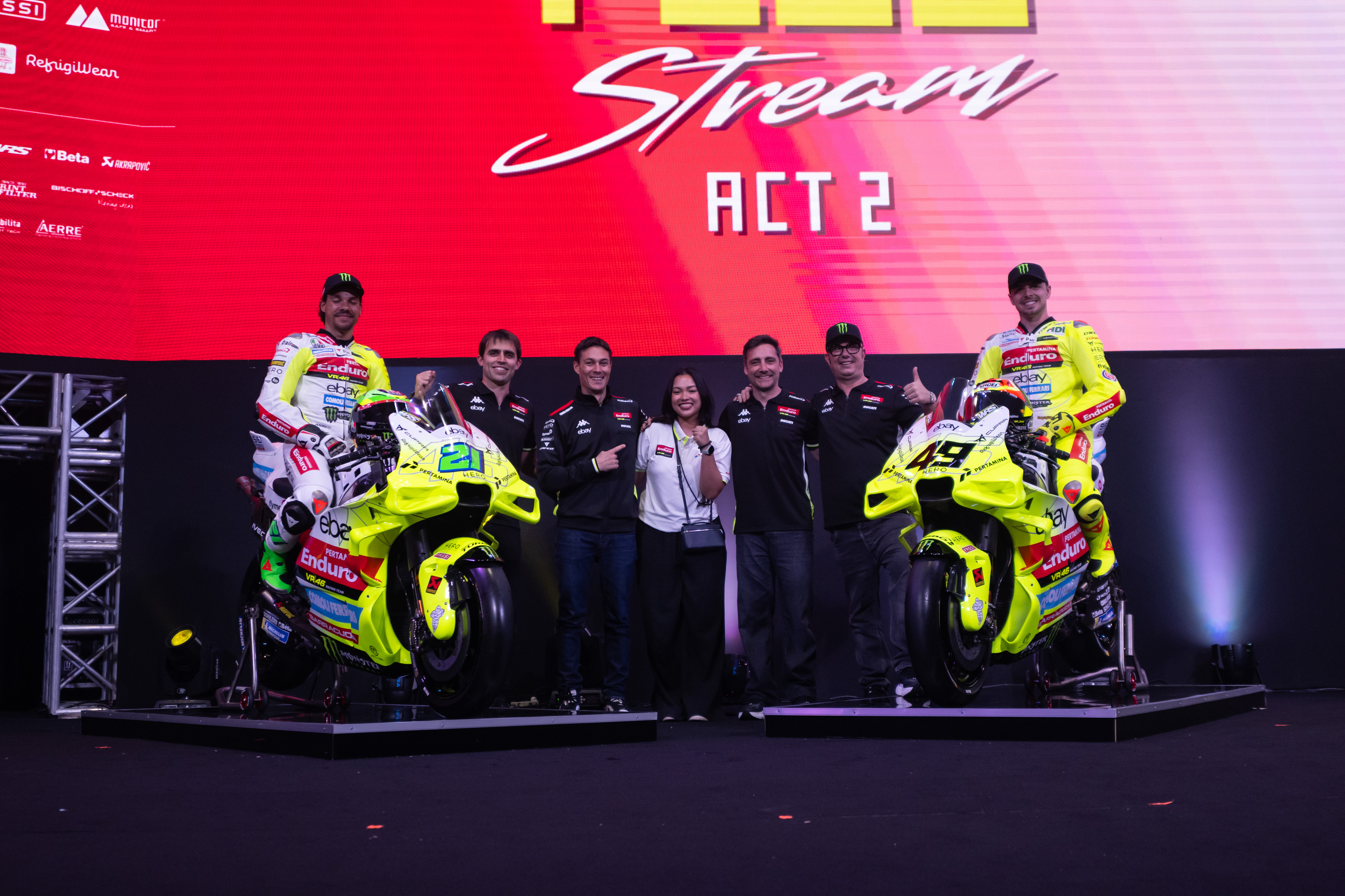 Pertamina Enduro VR46 Racing Team Luncurkan Livery Baru untuk MotoGP 2025 di Jakarta
