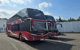 Dua Bus Double Decker Baru PO Agra Mas Segera Mengaspal, Pakai Bodi Jetbus 5 SDD