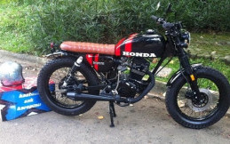 Tampilan Keren Honda GL Pro 98 Bergaya Tracker 