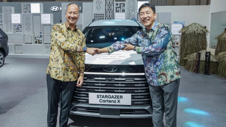Menperin Tandatangani STARGAZER Cartenz X, Apresiasi Hyundai Dorong Produksi Lokal
