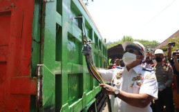 Serius Berantas Truk ODOL, Polri dan Kemenhub Potong Dump Truk di Banyuwangi