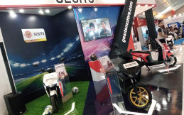 Motor Listrik Gesits Tawarkan Program Sewa Baterai untuk Konsumen di PEVS 2024