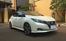 Populerkan Mobil Listrik, Nissan Bawa Dua Model Andalannya di IEMS 2019