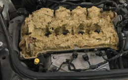 Begini Tampang Mesin yang Tercampur Air