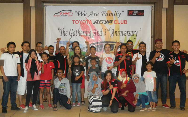Dua Chapter Toyota Agya Club Gelar Touring dan Rayakan Ultah