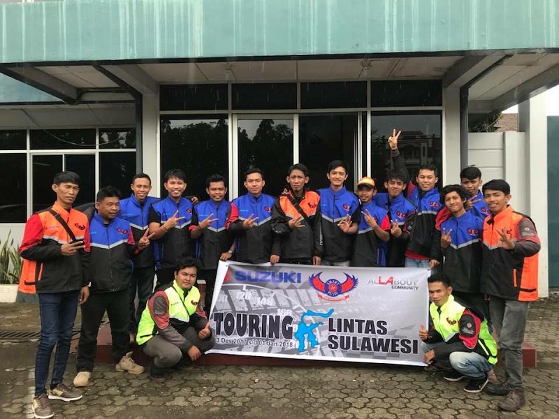 Pengguna Satria F150  Gelar Turing Lintas Sulawesi