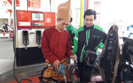 Peringati Hari Pahlawan, Ribuan Mitra Grab 'Serbu' SPBU Pertamina