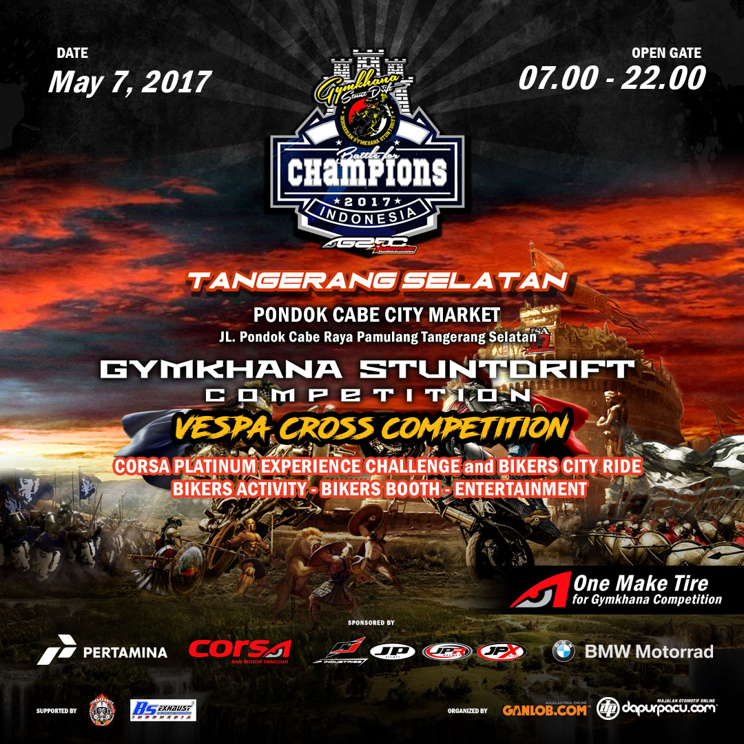 Saksikan Gymkhana Freestyle Championship 2017 Di Pondok Cabe Pamulang 