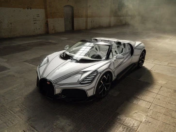Bugatti Luncurkan W16 Mistral Blanc Eternel dengan Material Porselen Asli