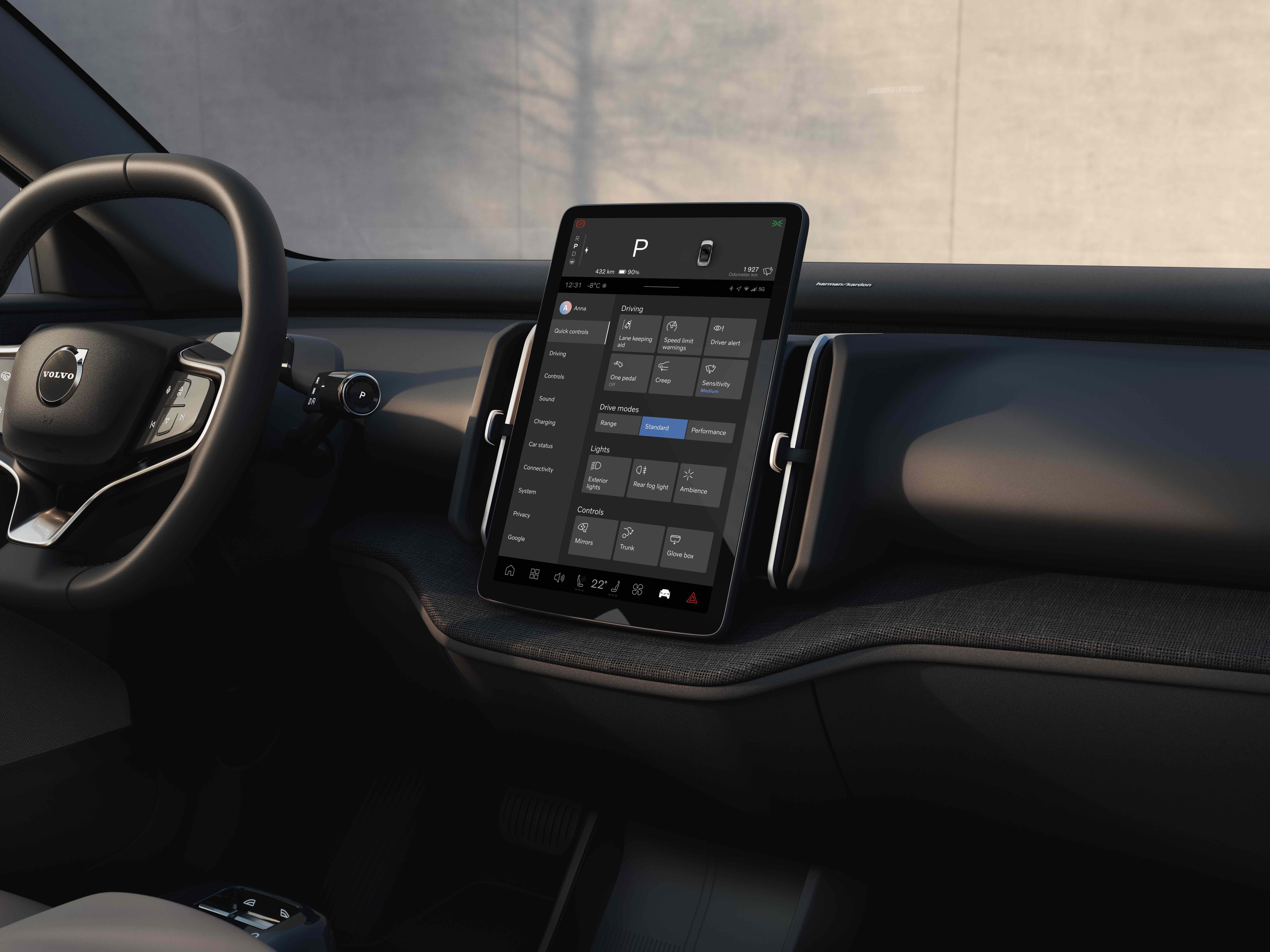 Layar Volvo EX30