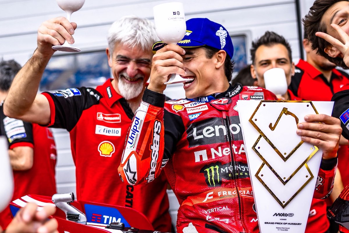Luigi Dall'Igna dan Marc Marquez di MotoGP Hongaria 2026