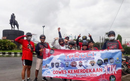 Rayakan HUT RI ke-75, 17 Chapter TeRuCi Gowes Tempuh 17 Km