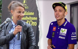 Wanita Ini Tantang Rossi Adu Cepat di Lintasan Es