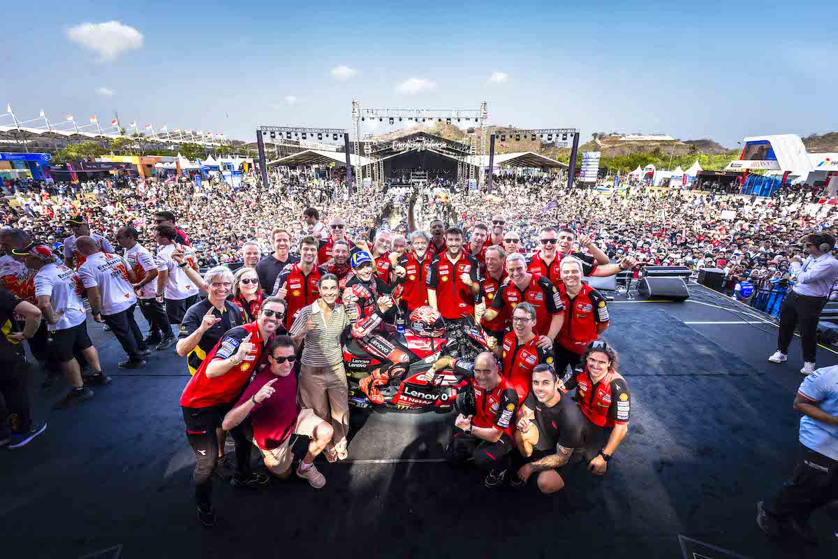Marc Marquez di depan penggemar MotoGP Indonesia 2026