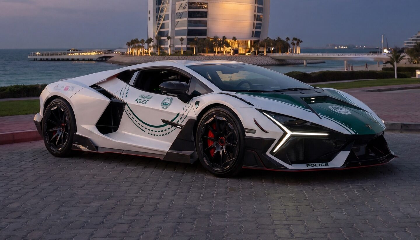 Lamborghini Revuelto Garapan Mansory jadi Mobil Polisi Dubai