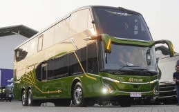 Bus Double Decker PO U Trans Eks GIIAS 2026 Siap Beroperasi, Sasisnya Pakai Fitur ADAS!