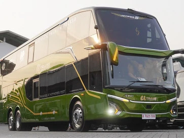 Bus Double Decker PO U Trans Eks GIIAS 2026 Siap Beroperasi, Sasisnya Pakai Fitur ADAS!