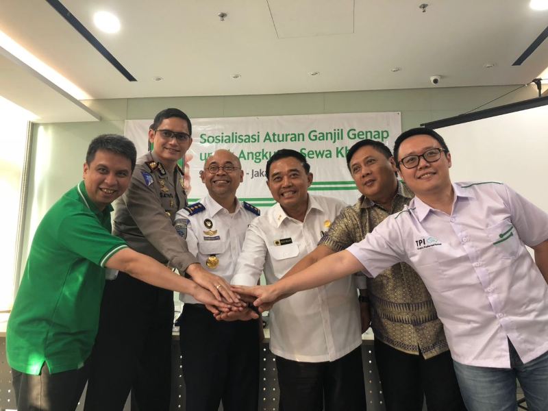 Grab Sosialisasikan Ganjil Genap Kepada Mitra Pengemudinya