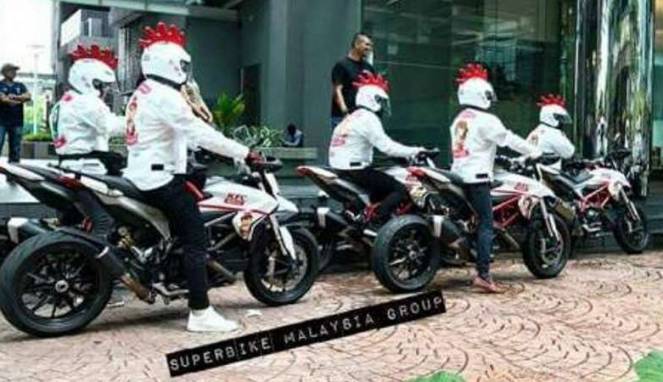 Keren, Delivery KFC di Malaysia Pakai Motor Ducati