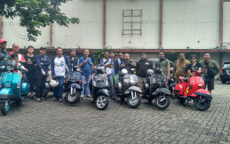 Komunitas Motor Outsiders Scooter Selalu Menjalin Silahturahmi 