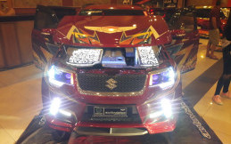 Usung Konsep 'Lazy Eyes'  Grand Vitara ini Menjadi Juara Autovision Autolight Up Contest 2018 