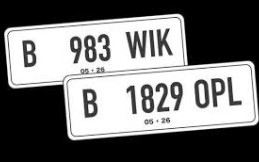 Segini Biaya Ganti Pelat Nomor Cantik Kendaraan