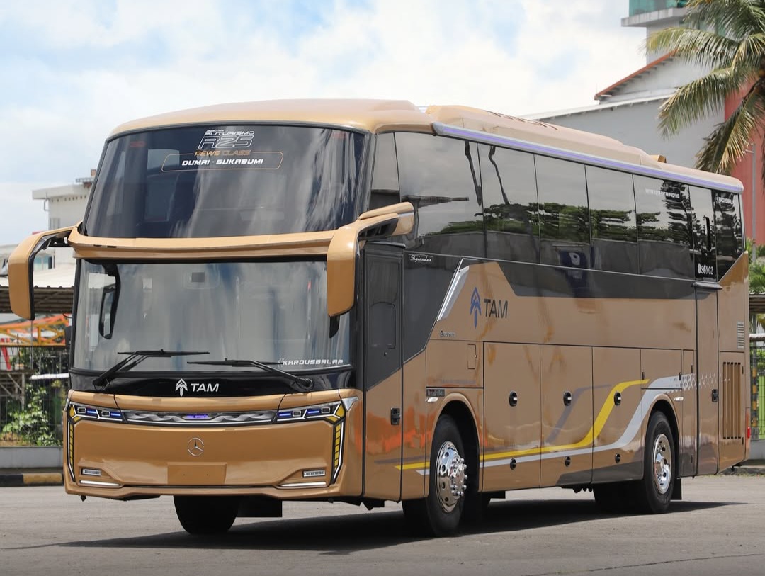 Bikin Penumpang Nyaman, Bus Baru PO TAM Pakai Bodi Skylander R25 Skyseat