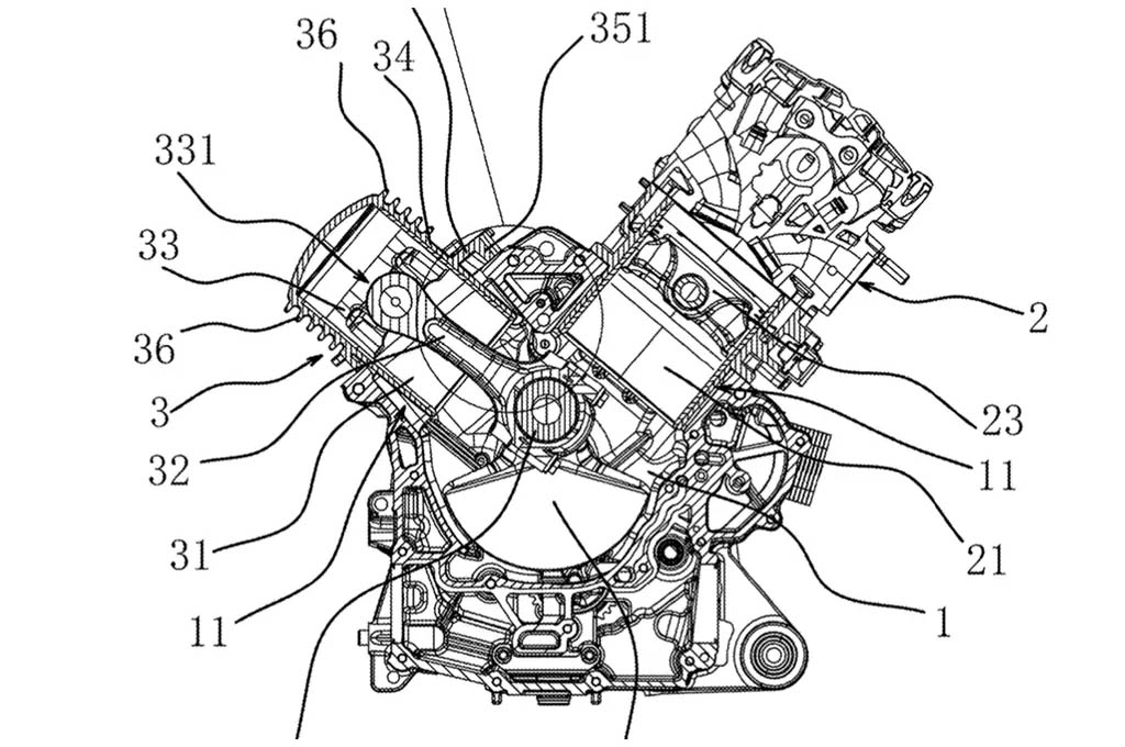 QJMotor Patenkan Mesin Unik, V-Twin Tapi Single Silinder