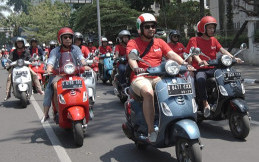 Piaggio Indonesia Adakan Riding Pakai Vespa LX i-get 125 Anyar di Bandung